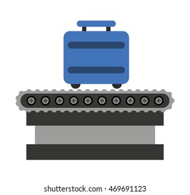 suitcase travel isolated icon vector illustration design