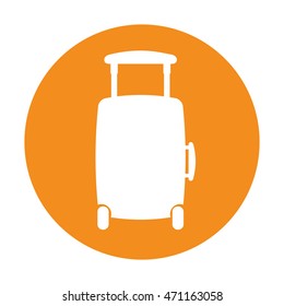 suitcase travel isolated icon vector illustration design