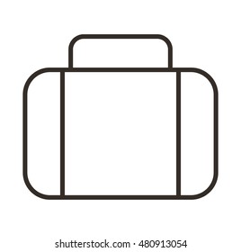 suitcase travel isolated icon vector illustration design