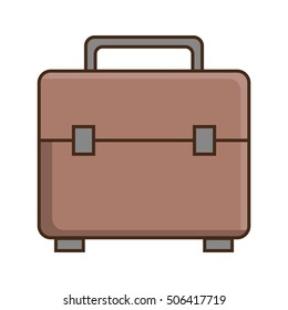 suitcase travel isolated icon vector illustration design