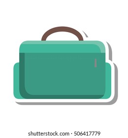 suitcase travel isolated icon vector illustration design