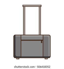 suitcase travel isolated icon vector illustration design