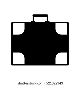 suitcase travel isolated icon vector illustration design