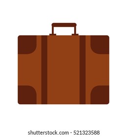 suitcase travel isolated icon vector illustration design