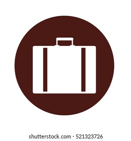 suitcase travel isolated icon vector illustration design