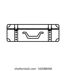 suitcase travel isolated icon vector illustration design