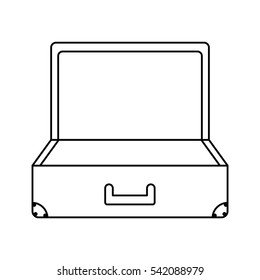 suitcase travel isolated icon vector illustration design