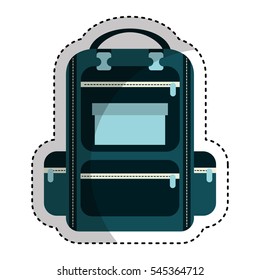 suitcase travel isolated icon vector illustration design