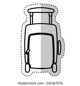 suitcase travel isolated icon vector illustration design