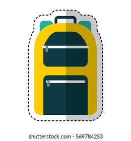 suitcase travel isolated icon vector illustration design