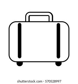 suitcase travel isolated icon vector illustration design