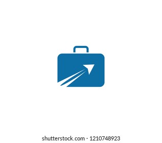 Suitcase travel logo 