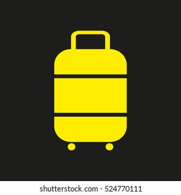 suitcase, travel, luggage, vector icon, eps10