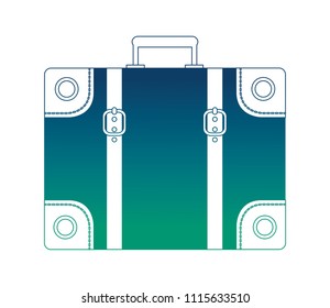 suitcase travel tourism icon