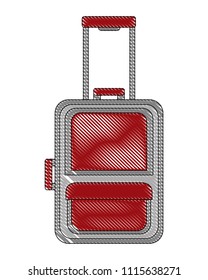 suitcase travel tourism icon