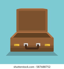 suitcase travel vacations icon