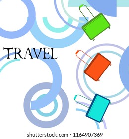 suitcase travel vector background suitcase travel vector background