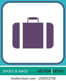 Suitcase, travel. Vector Icon.