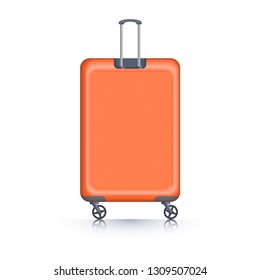 Suitcase for travel, vector illustration on white background, EPS10