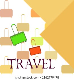 suitcase travel vektor background suitcase travel vektor background