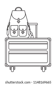 suitcase travel with wheels