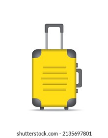 suitcase for traveling isolated on white background eps10