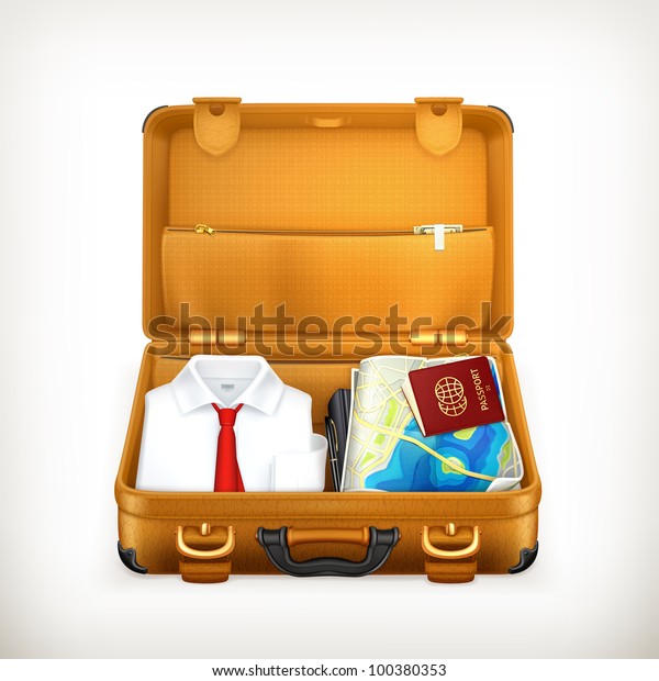 Maleta, vectorial: vector de stock (libre de regalías) 100380353 |  Shutterstock