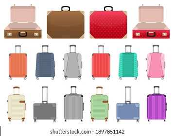 Suitcase vector design illustration isolated on white background