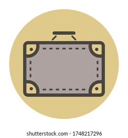 Suitcase. Vector flat style for you design