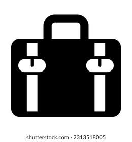 Suitcase Vector Glyph Icon For Personal And Commercial Use.
