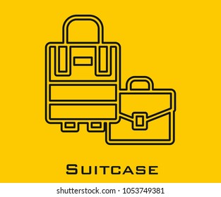 Suitcase vector icon