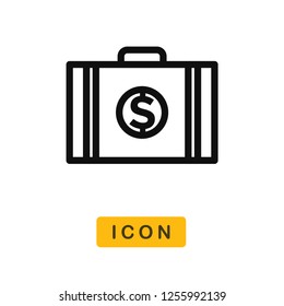 Suitcase vector icon