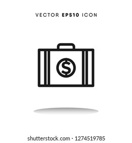 Suitcase vector icon