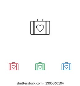 Suitcase vector icon