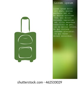 Suitcase vector icon