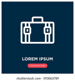 Suitcase vector icon