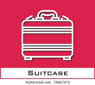 Suitcase vector icon