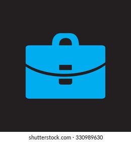 Suitcase - Vector icon.  black icon.