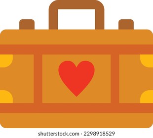 Suitcase vector icon. Can be used for printing, mobile and web applications.