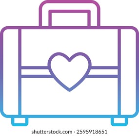 Suitcase vector icon. Can be used for printing, mobile and web applications.