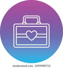 Suitcase vector icon. Can be used for printing, mobile and web applications.