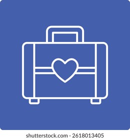 Suitcase vector icon. Can be used for printing, mobile and web applications.