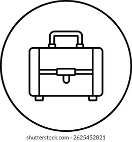 Suitcase vector icon. Can be used for printing, mobile and web applications.