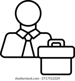 Icono del Vector de la maleta. Se puede utilizar para aplicaciones de impresión, móviles y de Web.