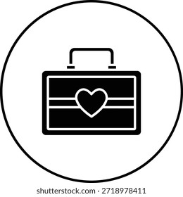 Ícone de vetor de mala. Pode ser usado para impressão, aplicativos móveis e da Web.