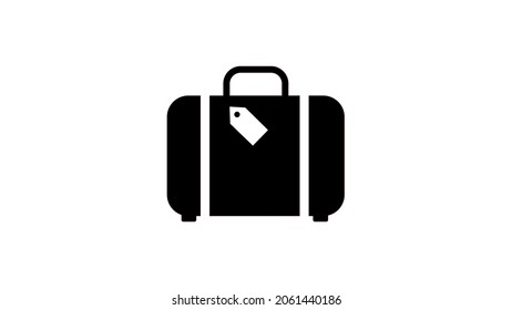 Suitcase vector icon design illustration