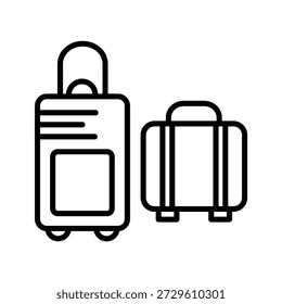 Suitcase Vector Icon Design Trendy