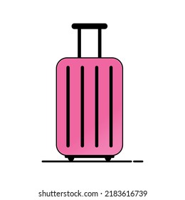 icono del vector de maleta. conjunto de iconos de educación, escuela y universidad adecuado para web, diseño, logotipo, aplicación