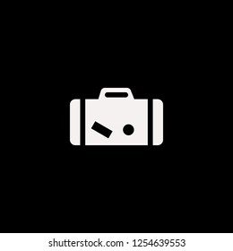 suitcase vector icon. flat suitcase design. suitcase illustration for graphic 