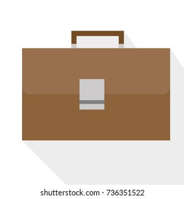 Suitcase vector icon illustration flat design